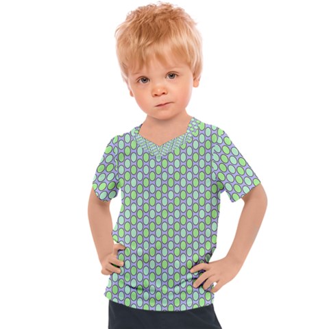 Soft Pattern Aqua Kids  Sports Tee by PatternFactory