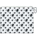 Sketchy Style Black Birds Motif Pattern Canvas Cosmetic Bag (XXXL) View2