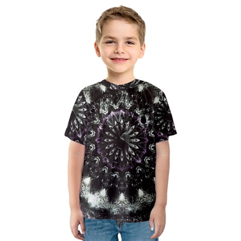 Moody Mandala Kids  Sport Mesh Tee by MRNStudios