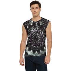 Moody Mandala Men s Raglan Cap Sleeve Tee by MRNStudios