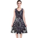 Moody Mandala V-Neck Midi Sleeveless Dress  View1