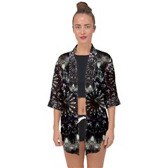 Moody Mandala Open Front Chiffon Kimono by MRNStudios