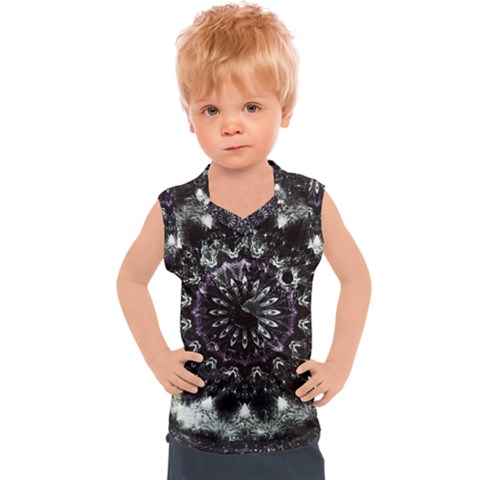 Moody Mandala Kids  Sport Tank Top by MRNStudios