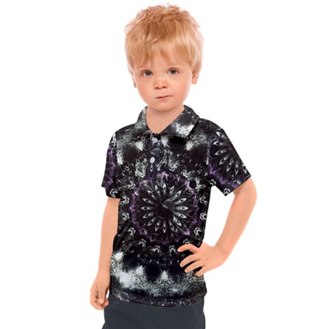 Moody Mandala Kids  Polo Tee by MRNStudios