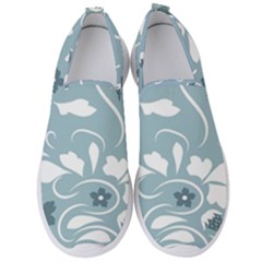 Folk Flowers Pattern Floral Surface Design Seamless Pattern Men s Slip On Sneakers by Eskimos