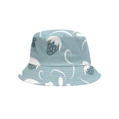 Folk Flowers Pattern Floral Surface Design Seamless Pattern Inside Out Bucket Hat (kids) by Eskimos