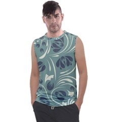 Folk Flowers Pattern Floral Surface Design Seamless Pattern Men s Regular Tank Top by Eskimos