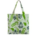 Folk flowers pattern Floral surface design Seamless pattern Zipper Grocery Tote Bag View2