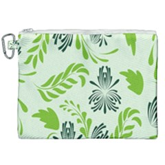 Folk Flowers Pattern Floral Surface Design Seamless Pattern Canvas Cosmetic Bag (xxl) by Eskimos