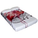 Watercolor Flamingo Fitted Sheet (California King Size) View2