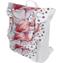 Watercolor Flamingo Buckle Up Backpack View1