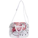 Watercolor Flamingo Rope Handles Shoulder Strap Bag View3