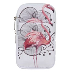 Watercolor Flamingo Waist Pouch (small) by webstylecreations