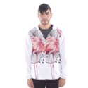 Watercolor Flamingo Men s Hooded Windbreaker View1