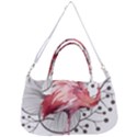 Watercolor Flamingo Removal Strap Handbag View1