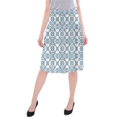 Arabic Vector Seamless Pattern Midi Beach Skirt by webstylecreations