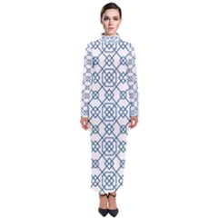 Arabic Vector Seamless Pattern Turtleneck Maxi Dress by webstylecreations