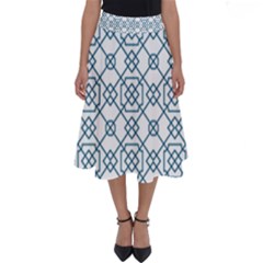 Arabic Vector Seamless Pattern Perfect Length Midi Skirt by webstylecreations