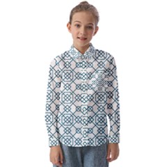 Arabic Vector Seamless Pattern Kids  Long Sleeve Shirt by webstylecreations