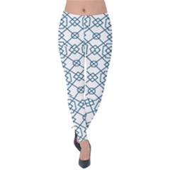 Arabic Vector Seamless Pattern Velvet Leggings by webstylecreations