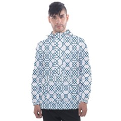 Arabic Vector Seamless Pattern Men s Front Pocket Pullover Windbreaker