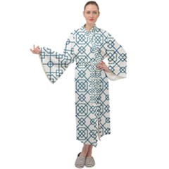 Arabic Vector Seamless Pattern Maxi Velour Kimono by webstylecreations