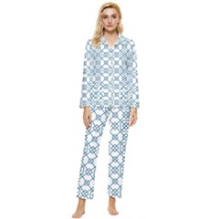 Arabic Vector Seamless Pattern Womens  Long Sleeve Pocket Pajamas Set by webstylecreations