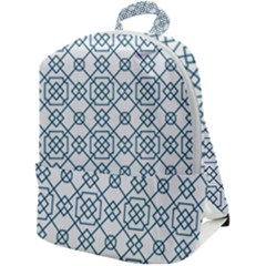 Arabic Vector Seamless Pattern Zip Up Backpack by webstylecreations