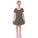 Art deco vector pattern Kids  Short Sleeve Velvet Dress View1