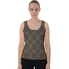 Art Deco Vector Pattern Velvet Tank Top by webstylecreations