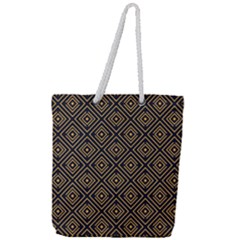 Art Deco Vector Pattern Full Print Rope Handle Tote (large) by webstylecreations