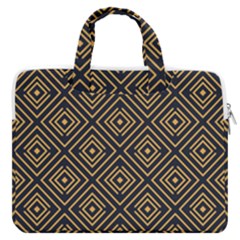 Art Deco Vector Pattern Macbook Pro Double Pocket Laptop Bag by webstylecreations