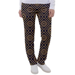 Art Deco Vector Pattern Women s Casual Pants