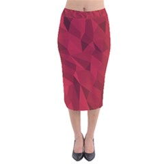 Amaranth Velvet Midi Pencil Skirt by webstylecreations