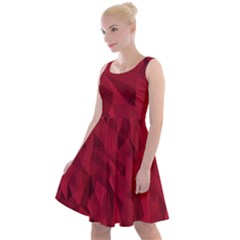 Amaranth Knee Length Skater Dress