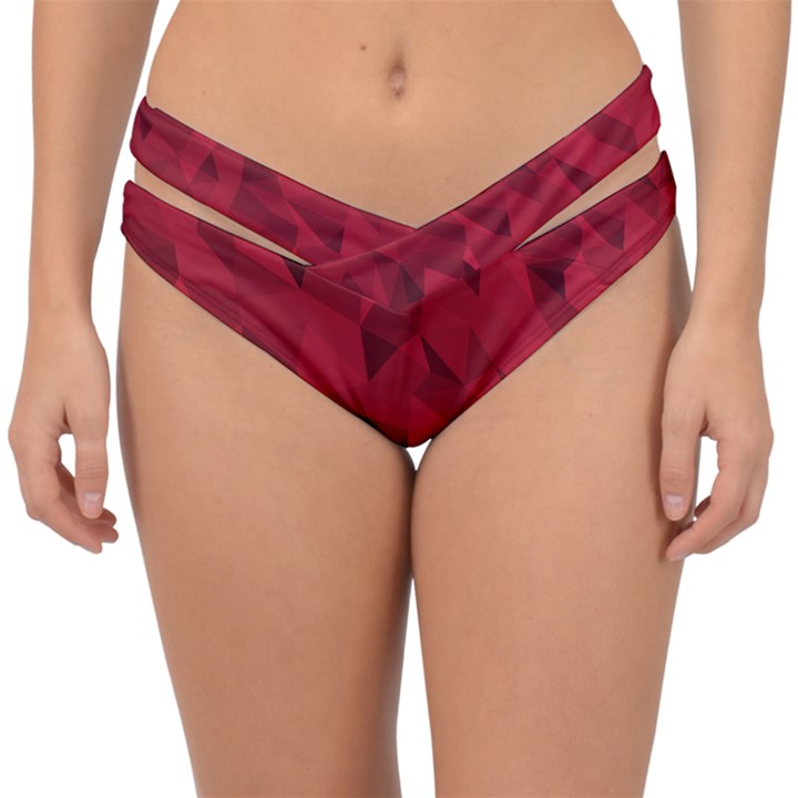 Amaranth Double Strap Halter Bikini Bottom