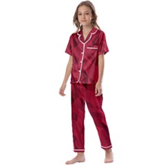 Amaranth Kids  Satin Short Sleeve Pajamas Set