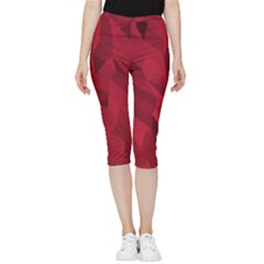 Amaranth Inside Out Lightweight Velour Capri Leggings 