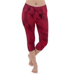 Amaranth Lightweight Velour Capri Yoga Leggings by webstylecreations