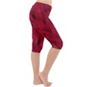 Amaranth Lightweight Velour Cropped Yoga Leggings View3