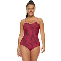 Amaranth Retro Full Coverage Swimsuit by webstylecreations