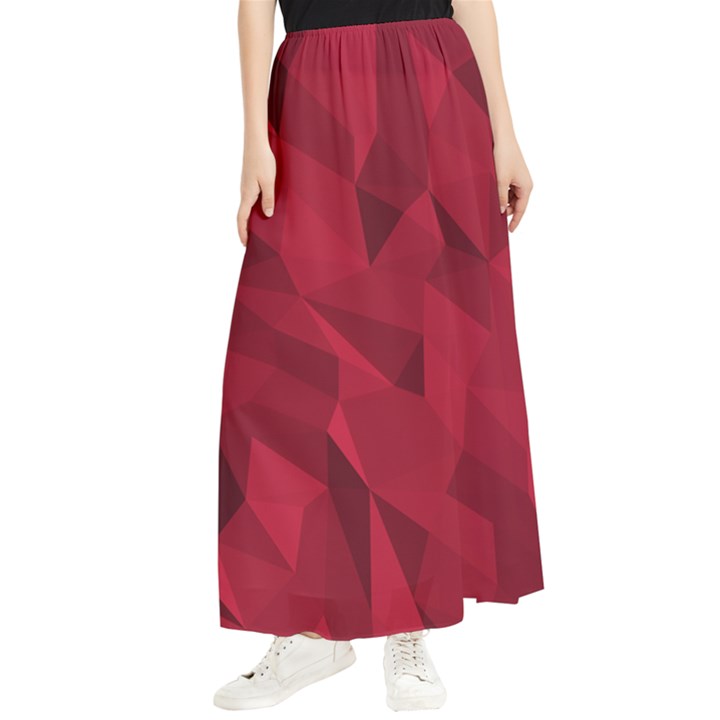 Amaranth Maxi Chiffon Skirt