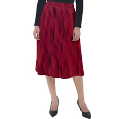 Amaranth Classic Velour Midi Skirt  by webstylecreations