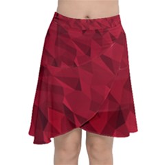 Amaranth Chiffon Wrap Front Skirt by webstylecreations