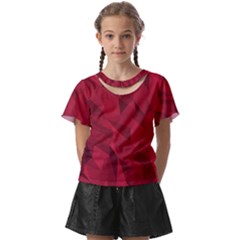 Amaranth Kids  Front Cut Tee