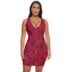 Amaranth Draped Bodycon Dress