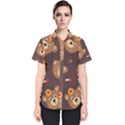 Bears-vector-free-seamless-pattern1 Women s Short Sleeve Shirt View1