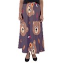 Bears-vector-free-seamless-pattern1 Flared Maxi Skirt View1