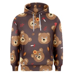 Bears-vector-free-seamless-pattern1 Men s Overhead Hoodie