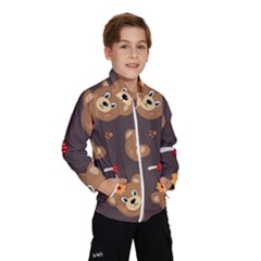 Bears-vector-free-seamless-pattern1 Kids  Windbreaker by webstylecreations